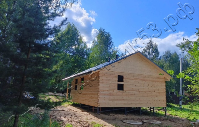 4 Брусовой дом ОД-25, 12x7.5м, 90 М², Калужская область, Жуковский район, деревня Кутепово (8)